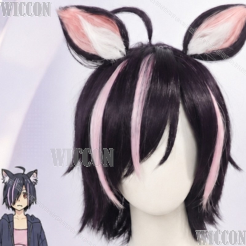 Cosplay Anime Pink Hair - Косплей-парик Chainsmoker Cat Hameko: нежный образ