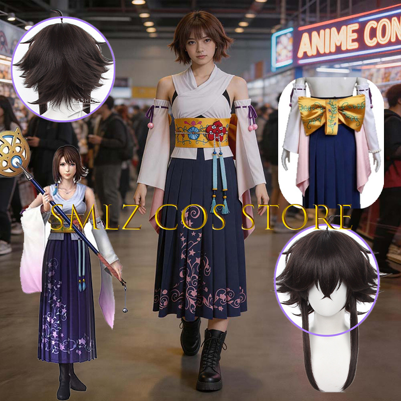 Anime Cosplay Dresses - Костюм для косплея Yuna из FF10