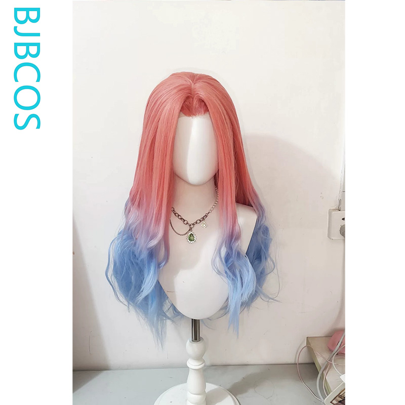 Cosplay Anime Pink Hair - Уложенный парик ‌ Парик для косплея
