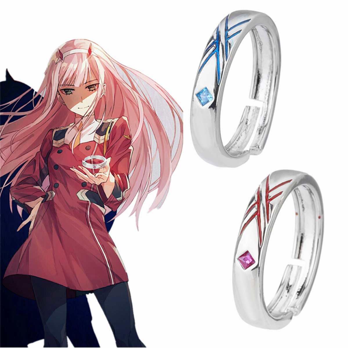Anime Cosplay Zero Two - Кольцо в стиле аниме Darling In