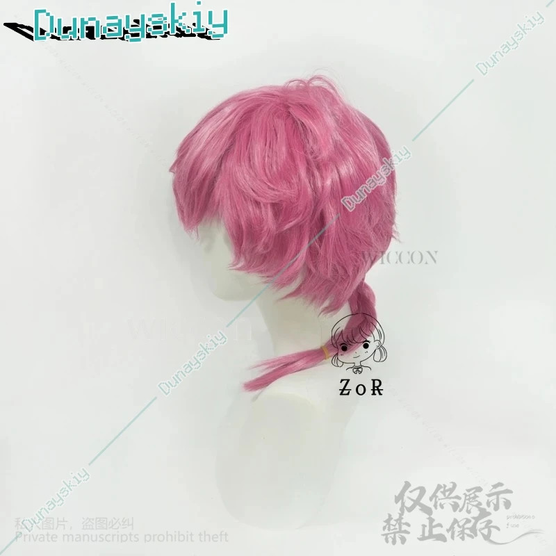 Ranma Saotome Косплей Парик Ан – обзор и цена Cosplay Anime Pink Hair
