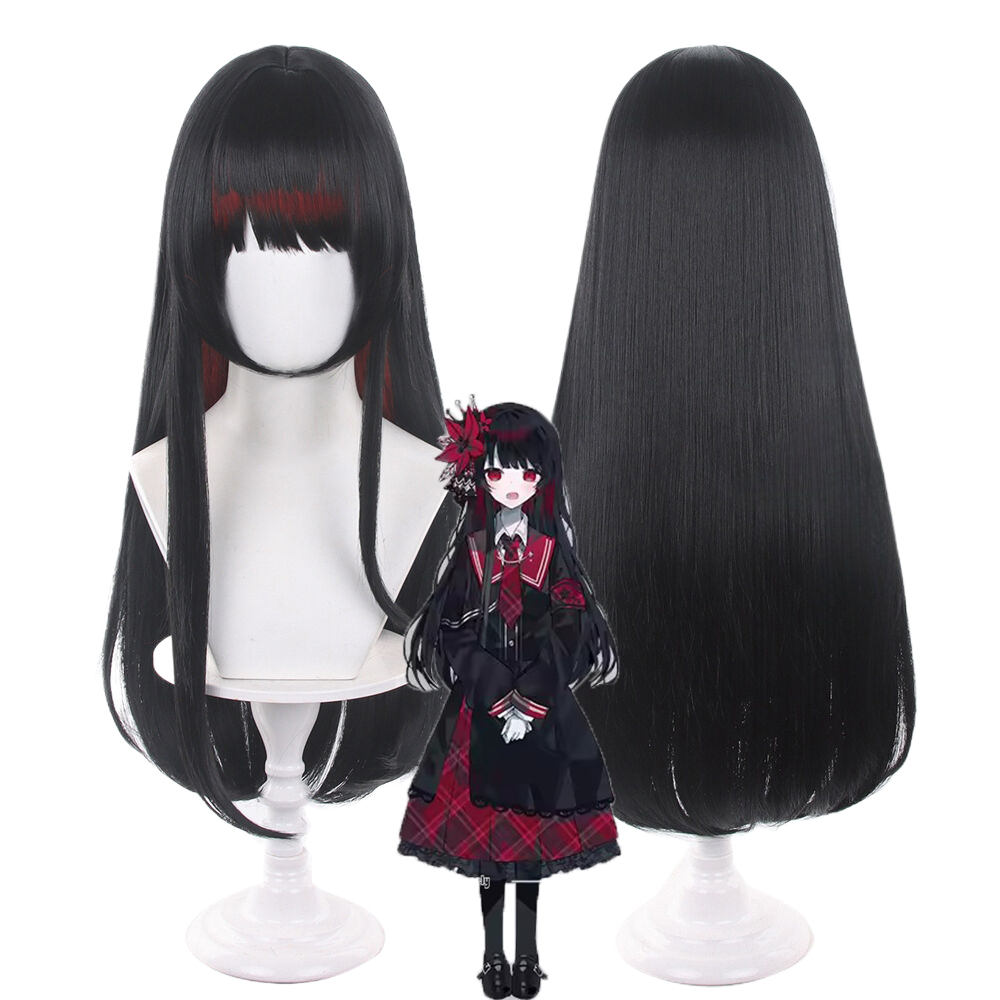 Парик для косплея Аниме Никаид – обзор и цена Anime Cosplay Girl With Black Hair