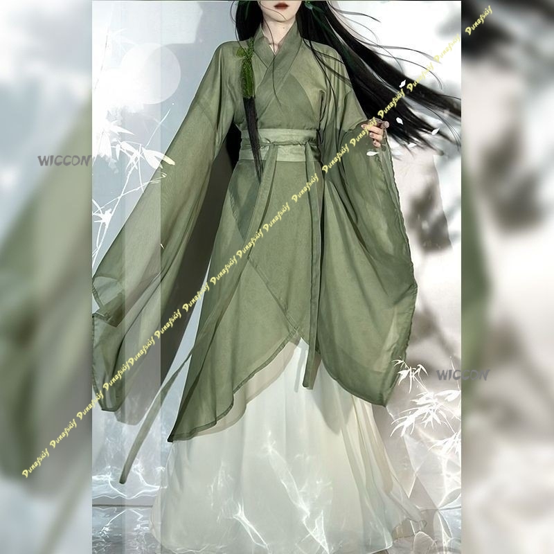 Китайский костюм ханьфу с боль – обзор и цена Anime Cosplay Girl With Black Hair