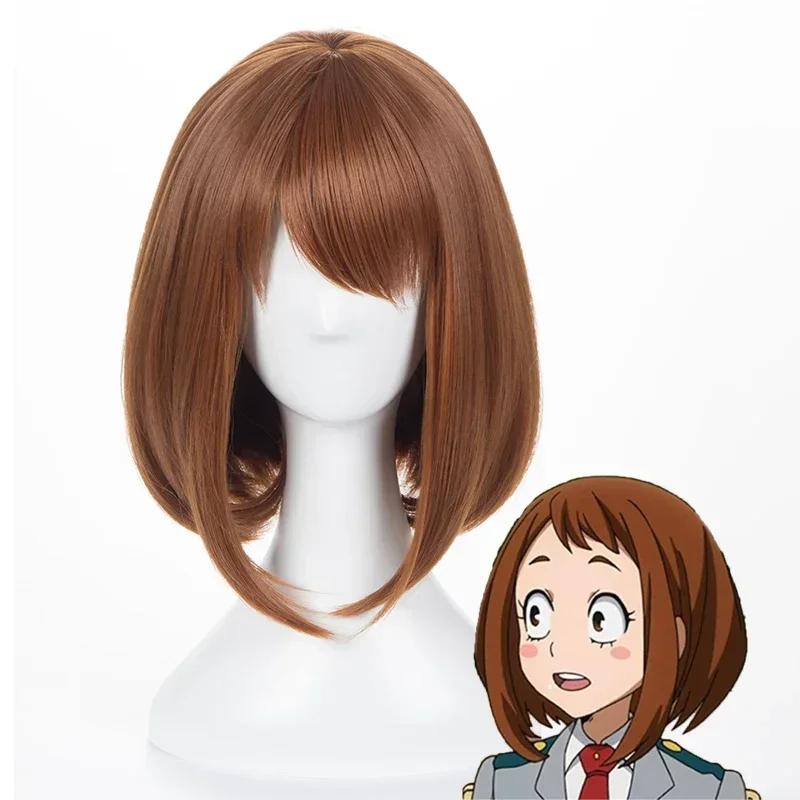 Короткий коричневый парик-каре – обзор и цена Anime Cosplay Website