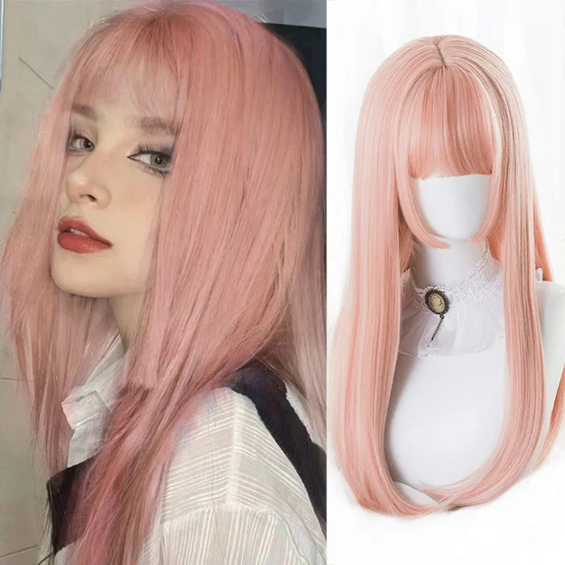 Синтетический парик Houyan 202 – обзор и цена Cosplay Anime Pink Hair