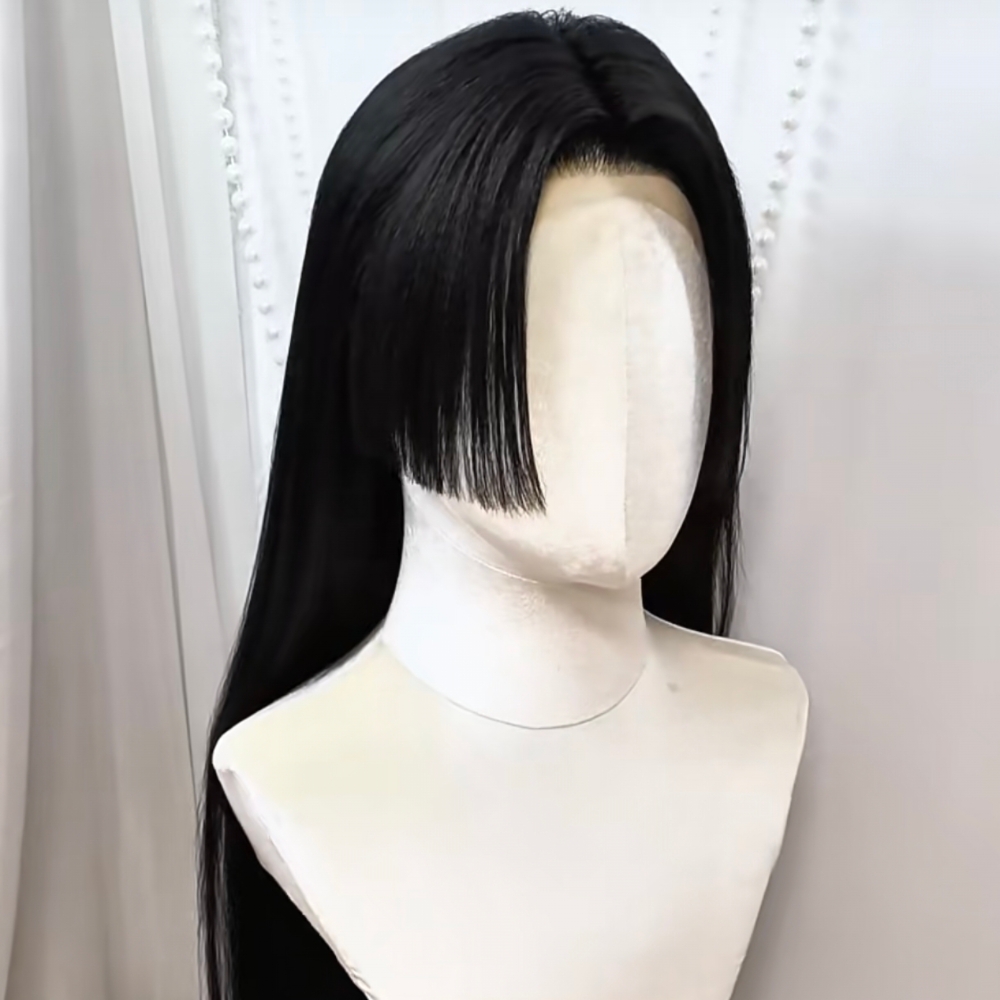Парик для косплея в стиле аним – обзор и цена Anime Cosplay Girl With Black Hair